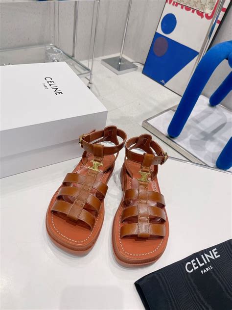 celine clea triomphe sandals.